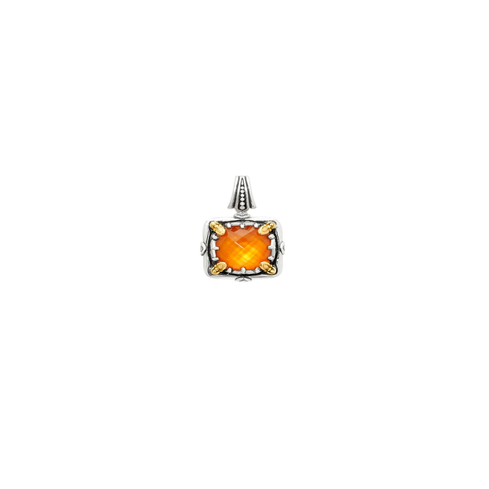 Konstantino リング シルバー925 K18 カーネリアン KONSTANTINO STERLING SILVER & 18K GOLD CARNELIAN DOUBLET PENDANT