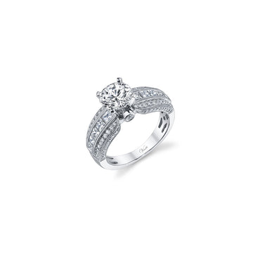 Venetti Designs 14k White Gold 1.30ctw Diamond Engagement Ring