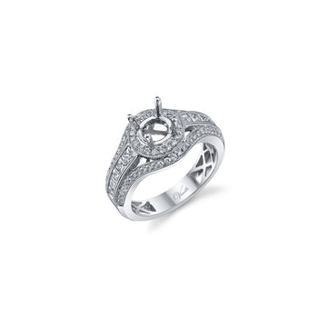 Venetti Designs 14k White Gold 1.04ctw Diamond Engagement Ring