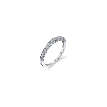 Venetti Designs 14k White Gold 0.20ct Diamond Wedding Band