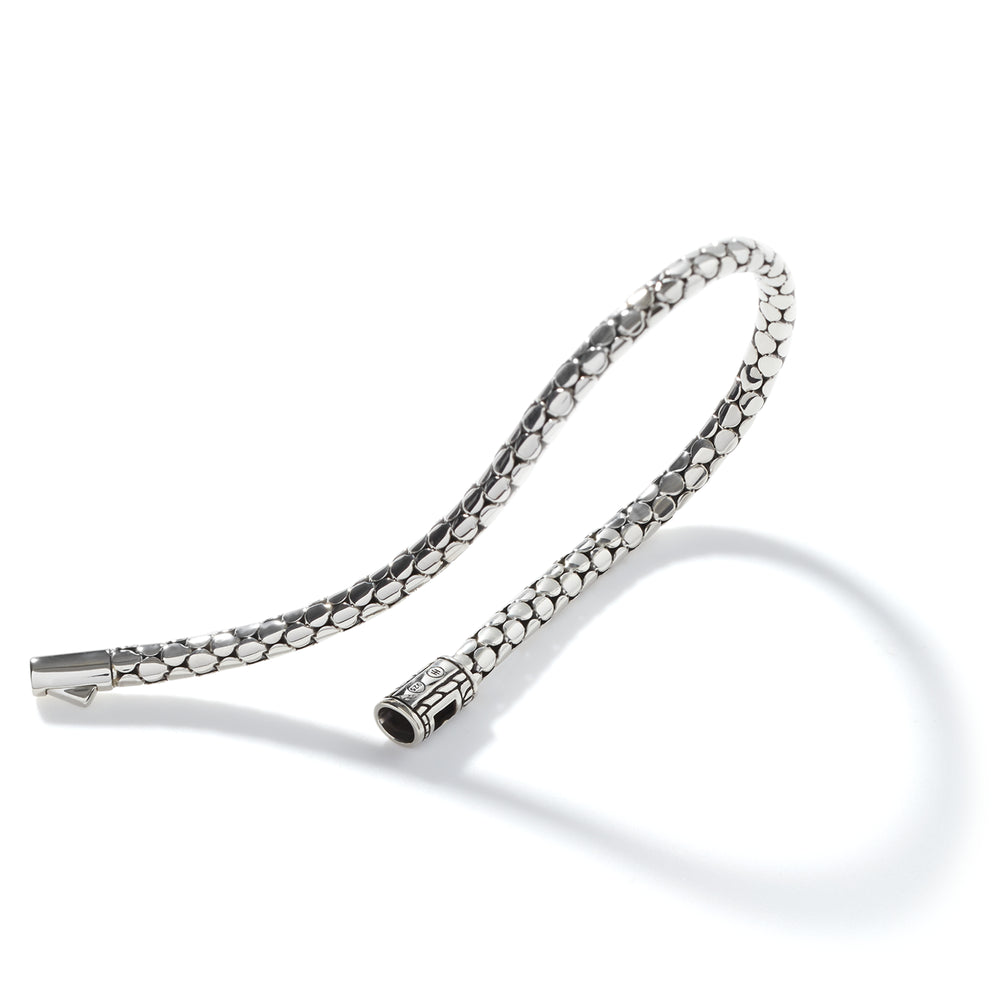 Dot Chain Bracelet, Sterling Silver, Slim