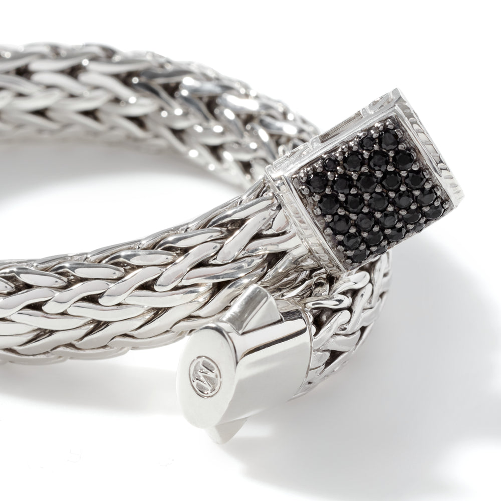Icon Bracelet, Sterling Silver, Pave, 10.5MM