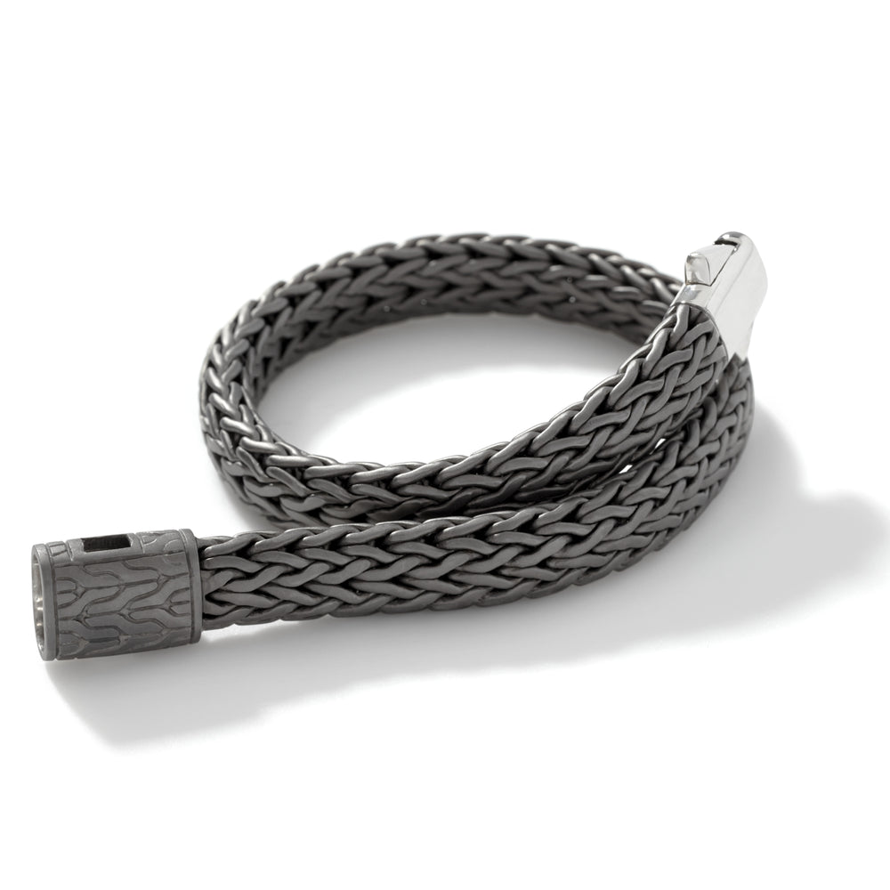 Icon Bracelet, Dark Silver, 7.5MM