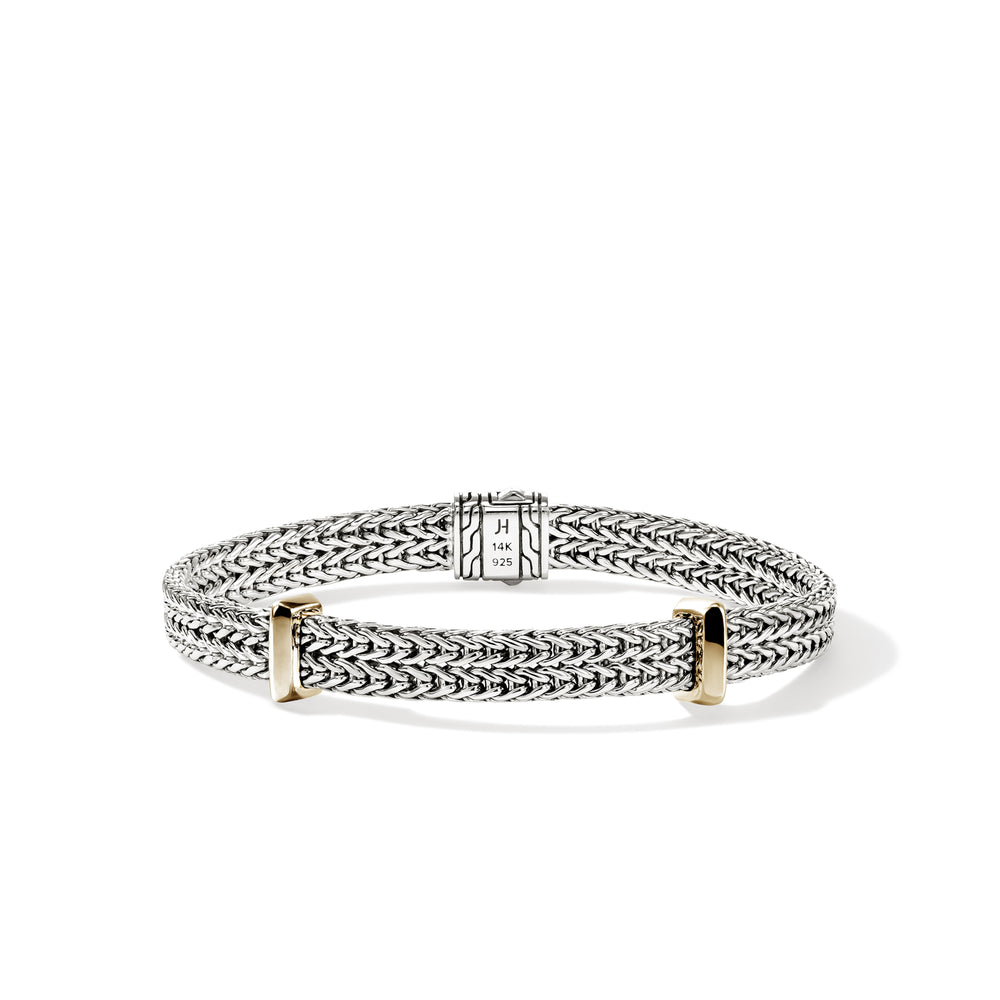Icon Link Bracelet, Sterling Silver, Gold, 6MM