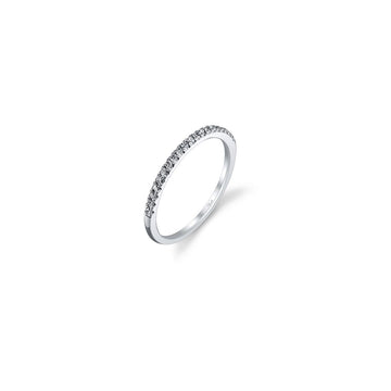 Venetti Designs 14k White Gold 0.17ct Diamond Wedding Band
