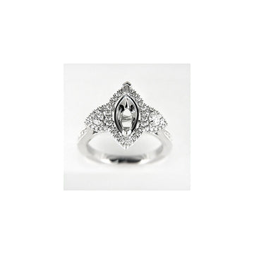 Venetti Designs 14k White Gold 0.62ct Diamond Engagement Ring