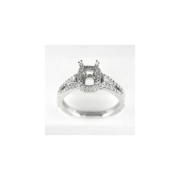 Venetti Designs 14k White Gold 0.66ctw Diamond Engagement Ring