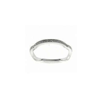 Venetti Designs 14k White Gold 0.18ct Diamond Wedding Band
