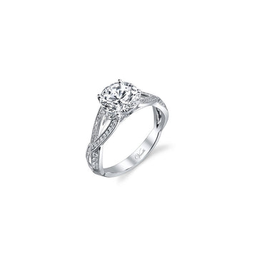 Venetti Designs 14k White Gold 0.28ct Diamond Engagement Ring