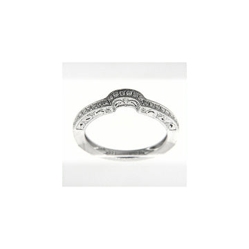 Venetti Designs 14k White Gold Diamond Wedding Band