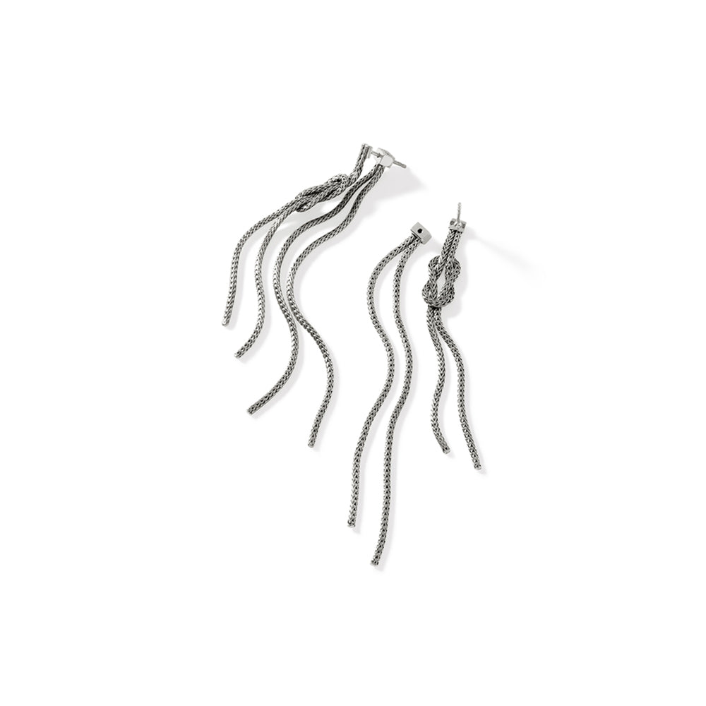 Love Knot Drop Earring, Sterling Silver