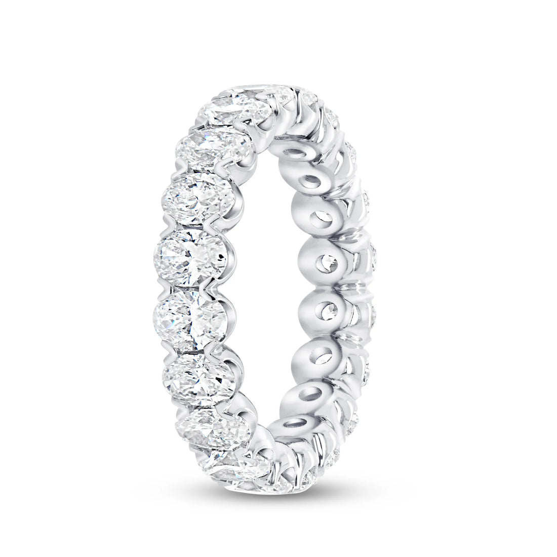 Uneek Eternity Collection 1-Row Oval Shaped Diamond Anniversary Ring