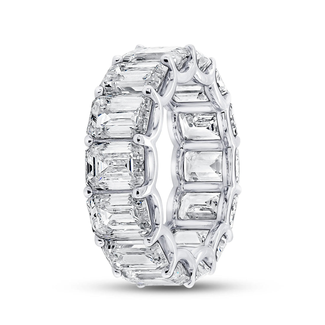 Uneek Eternity Collection Emerald Cut Diamond Wedding Ring