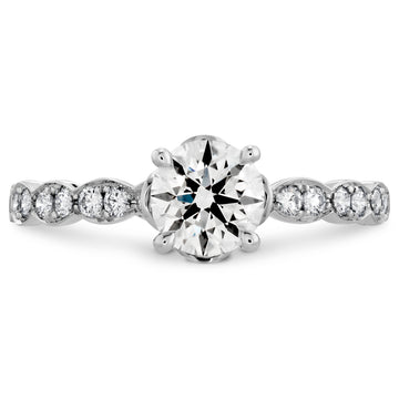 Lorelei Floral Engagement Ring - Mounting Only