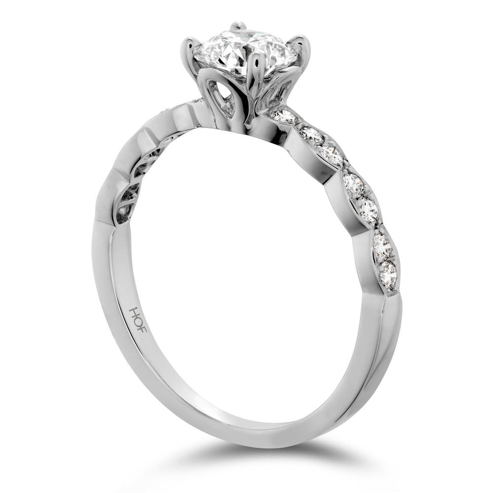 Lorelei Floral Engagement Ring - Mounting Only