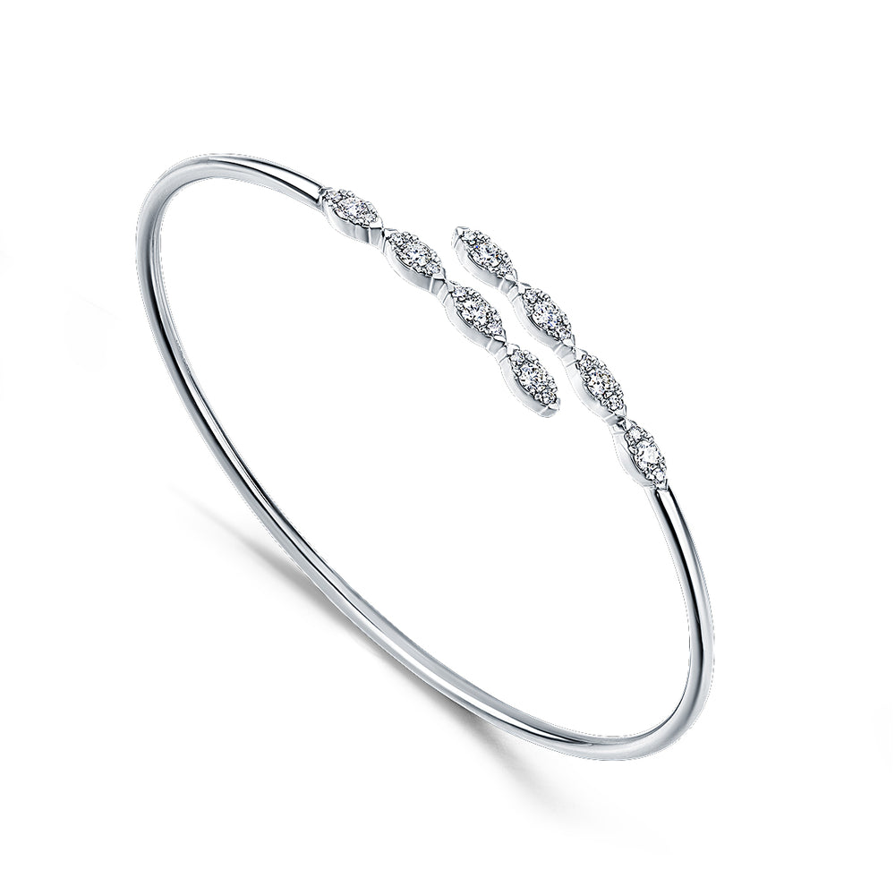 Aerial Marquise Flexi Bangle