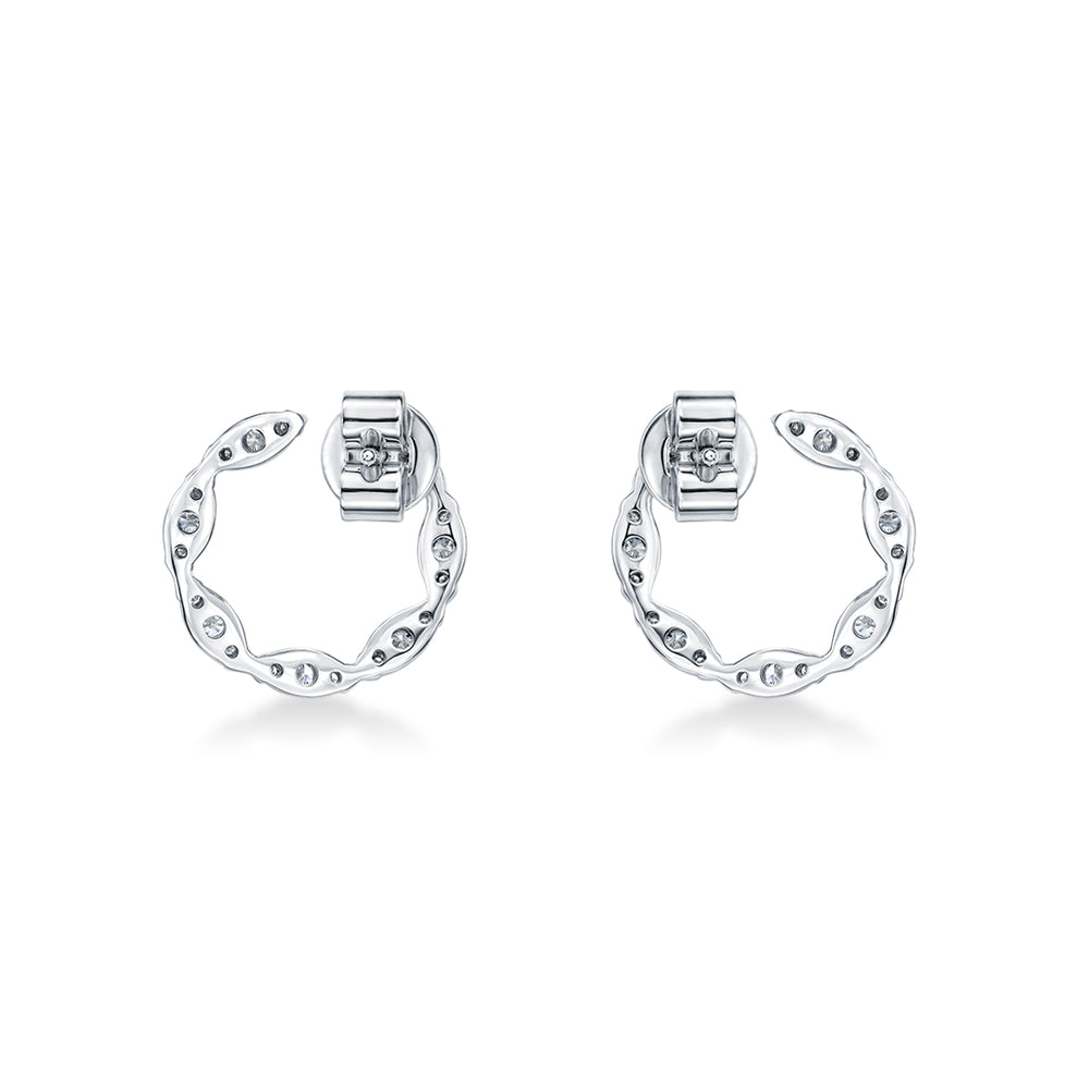 Aerial Marquise Wrap Earrings Small