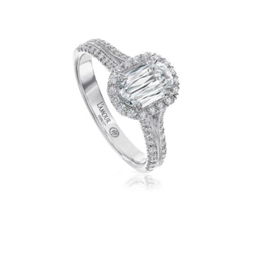Christopher Designs L'Amour Crisscut Diamond Engagement Ring