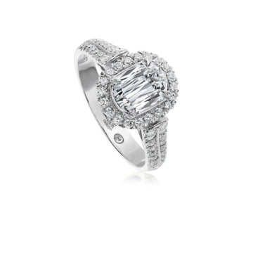 Christopher Designs L'Amour Crisscut Diamond Engagement Ring