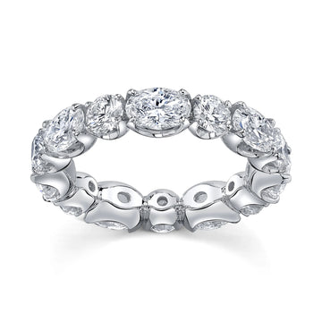 Uneek Eternity Collection 1-Row Oval Shaped Eternity Ring