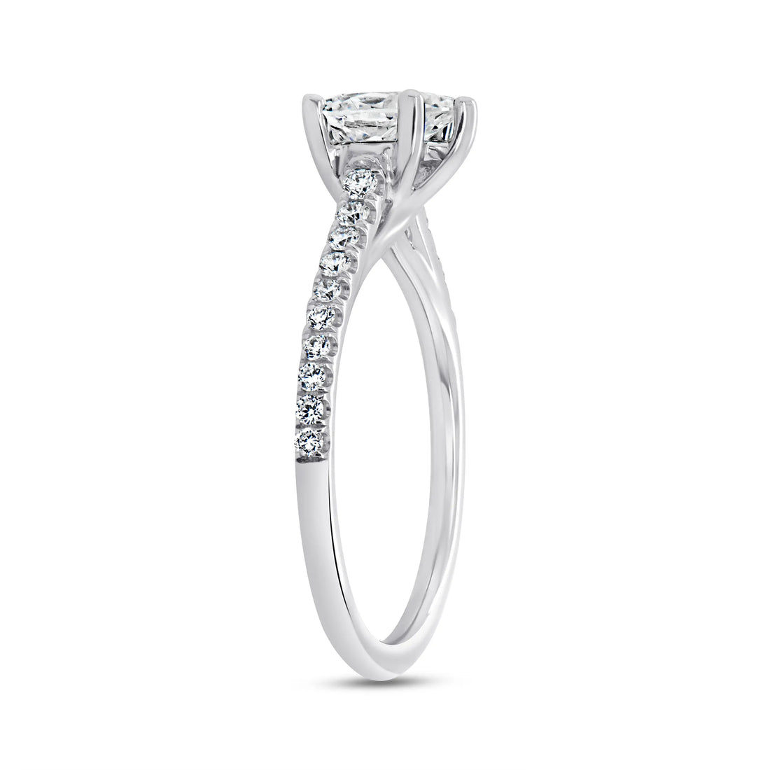 Uneek Timeless Collection Cathedral Cushion Cut Engagement Ring
