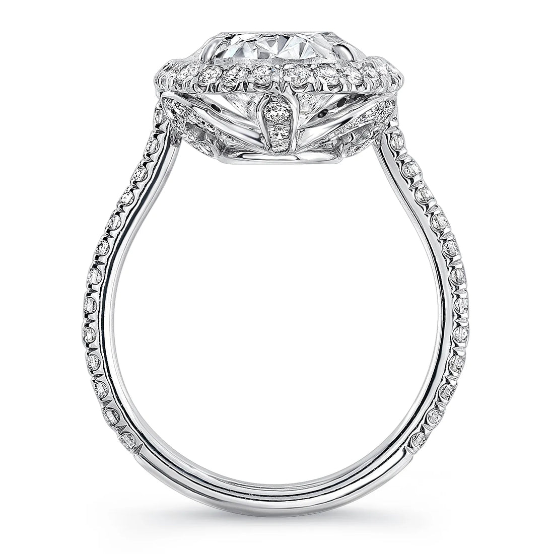 Uneek Signature Collection Halo Engagement Ring
