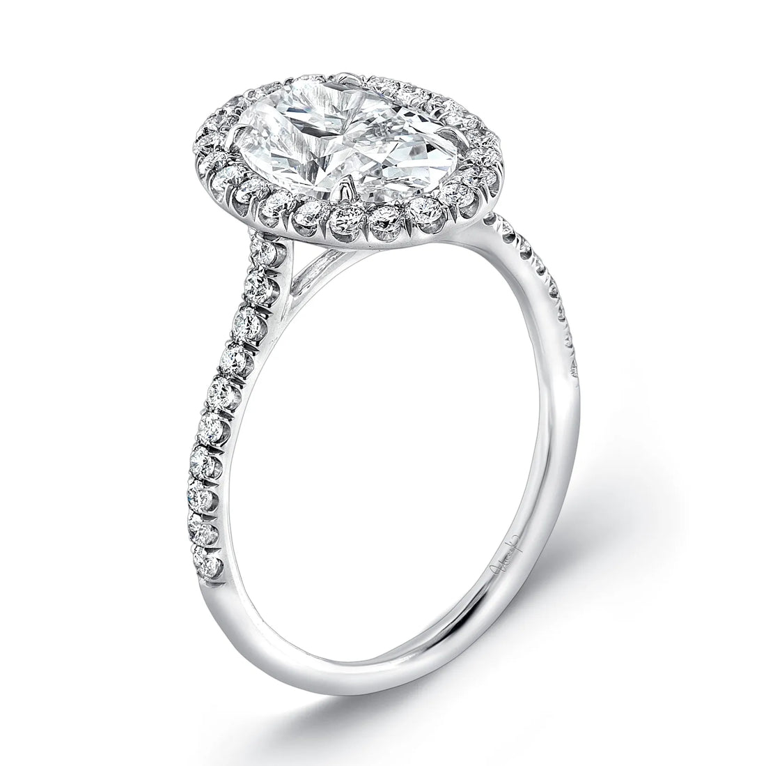 Uneek Timeless Collection Oval Shaped Engagement Ring