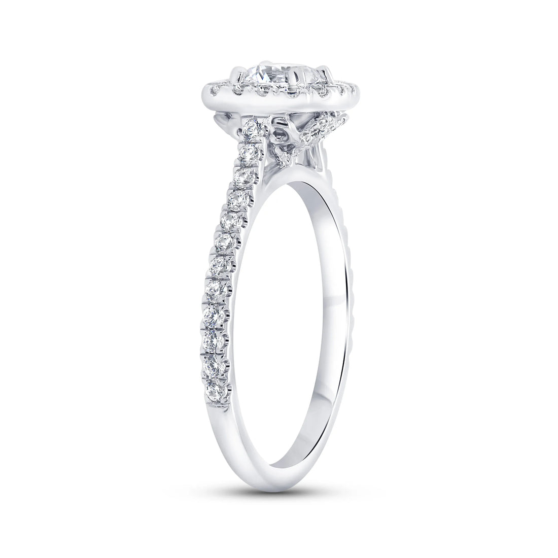 Uneek Bofb Collection Halo Engagement Ring