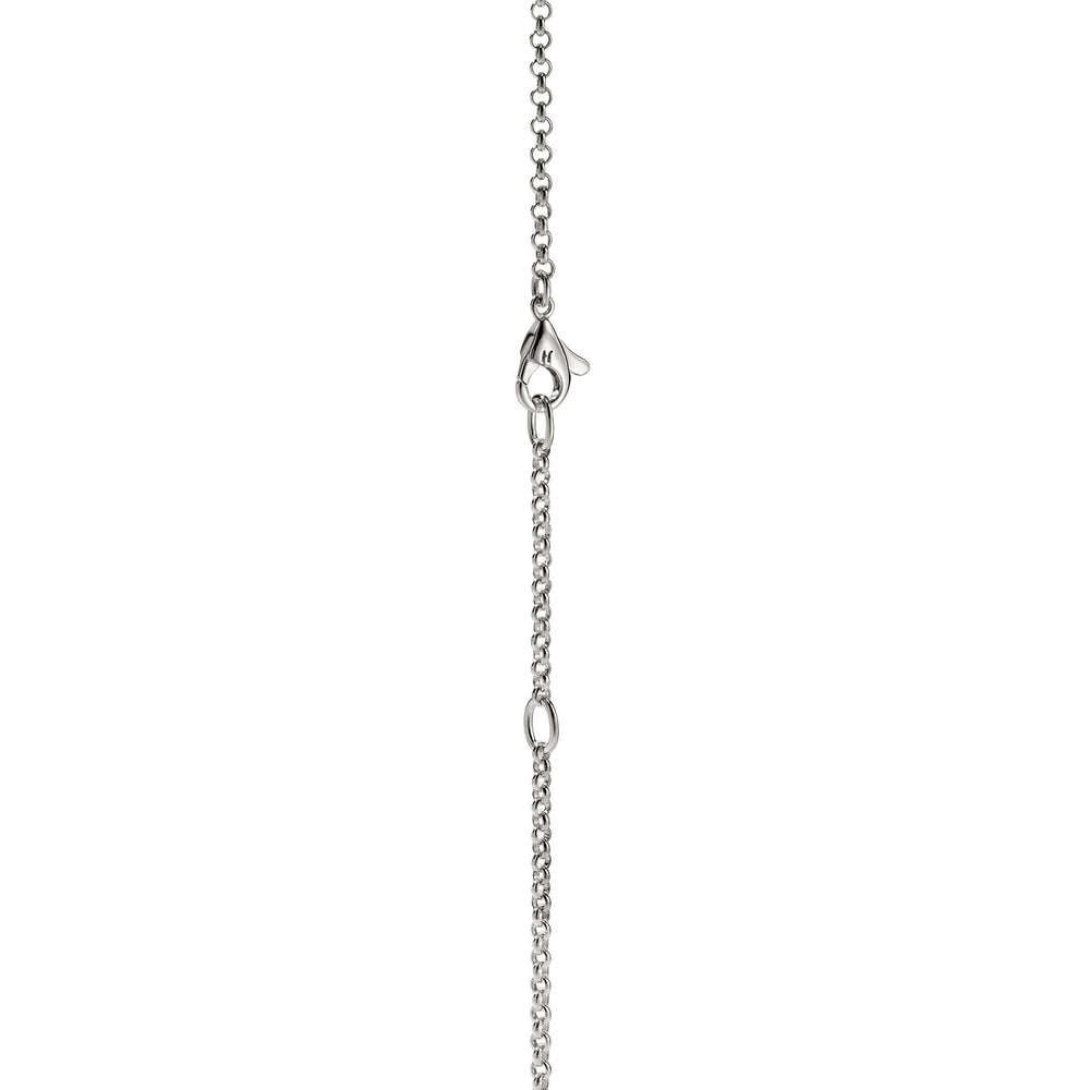 Surf Pendant Necklace, Sterling Silver, Pearl