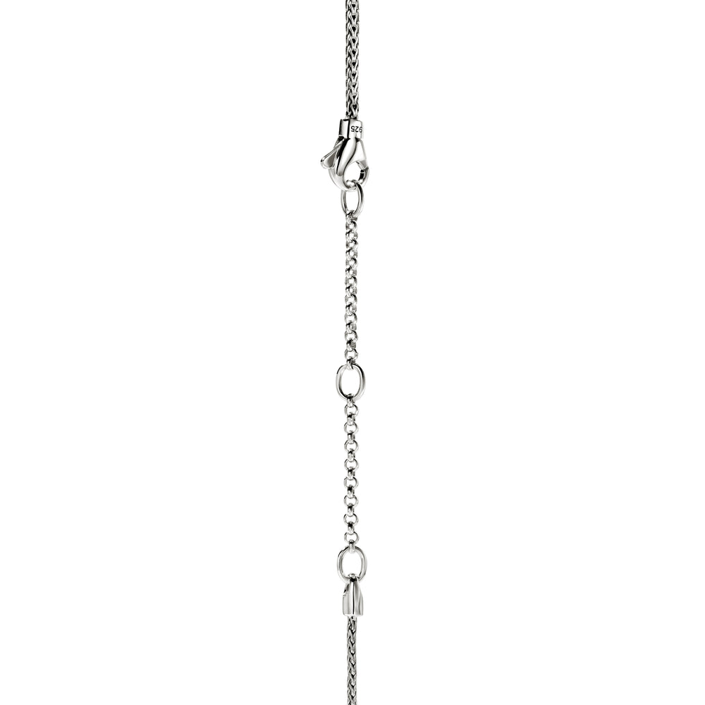 JH Essential Pave Necklace, Sterling Silver, Gemstones, 2.5MM