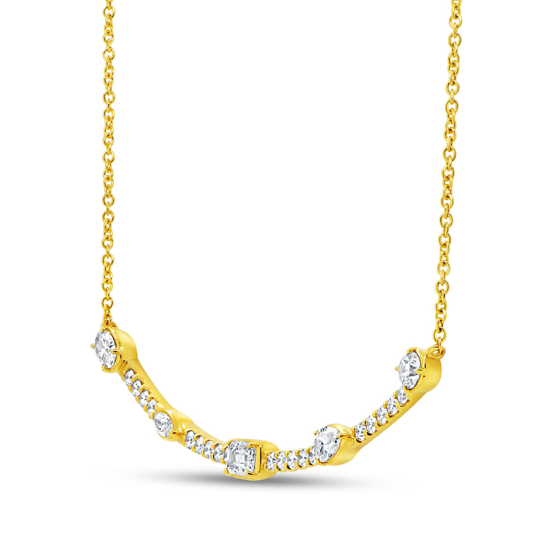 Uneek Alexandria Collection Bar Necklace