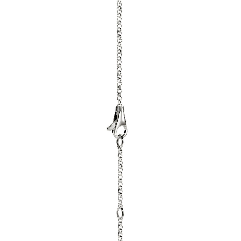 Icon Link Pendant Necklace, Sterling Silver, Gold, 2MM