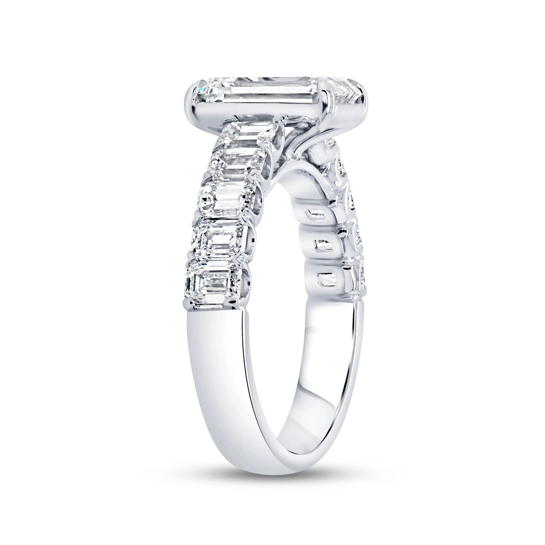 Uneek Signature Collection Emerald Cut Diamond Ring