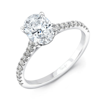 Uneek Timeless Collection Under-Halo Engagement Ring