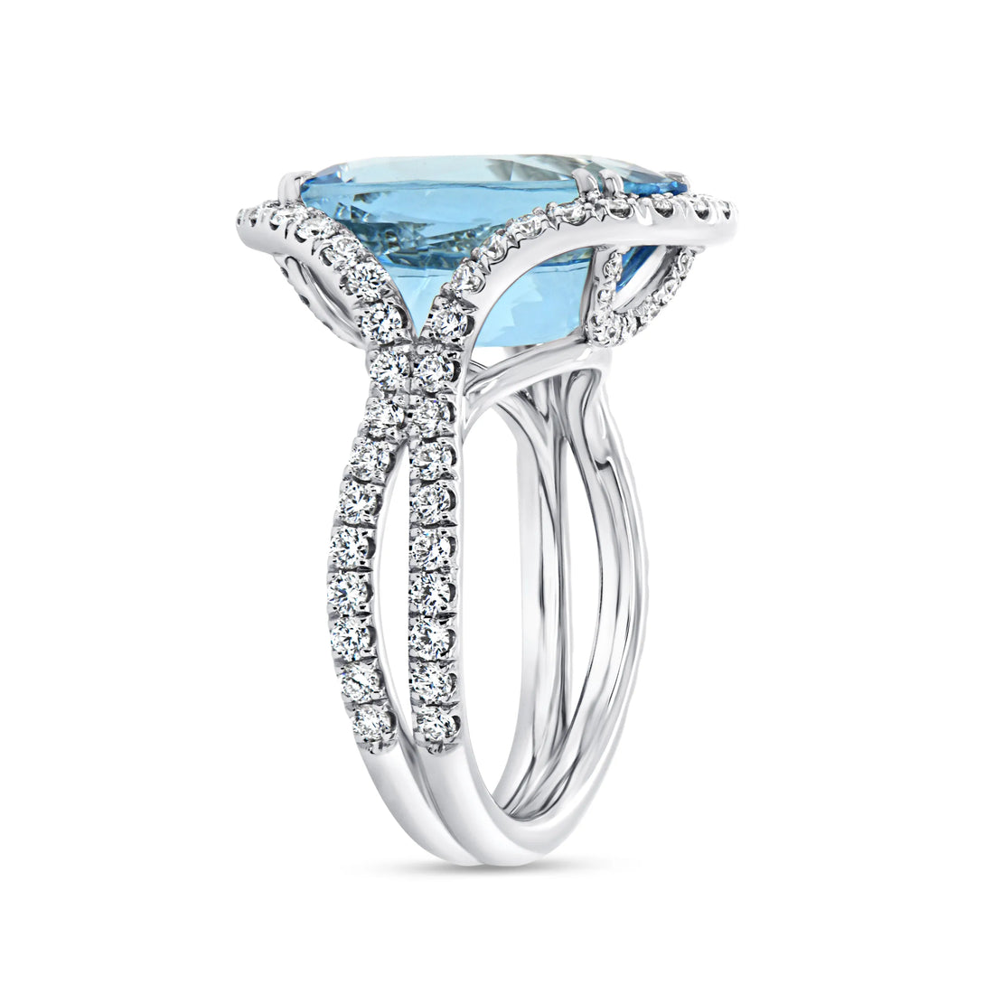Uneek Precious Collection Halo Oval Shaped Engagement Ring