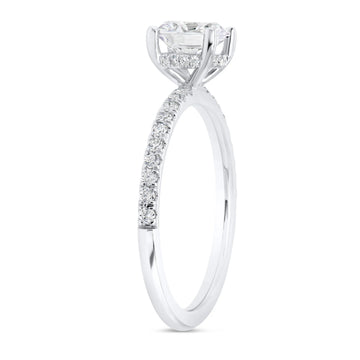 Uneek Timeless Collection Under-Halo Round Engagement Ring