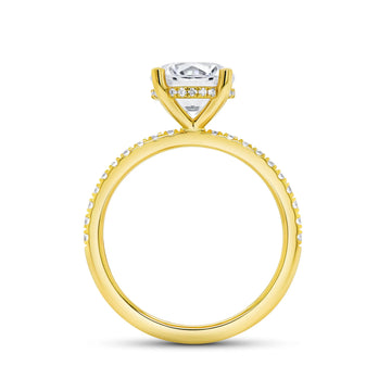 Uneek Timeless Collection Under-Halo Engagement Ring