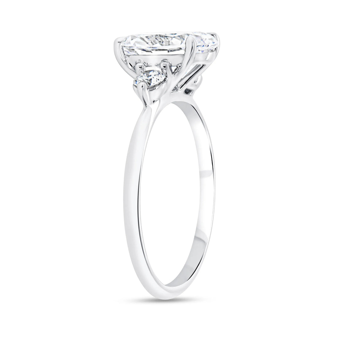 Uneek Timeless Collection Three-Stone Engagement Ring