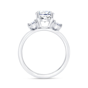 Uneek Timeless Collection Three-Stone Engagement Ring