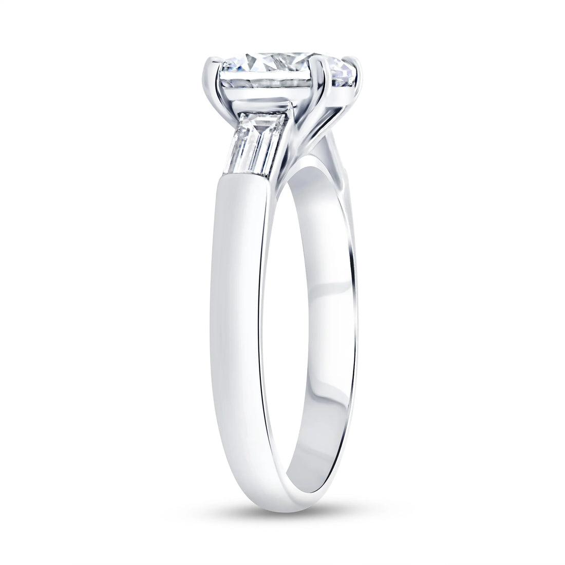 Uneek Timeless Collection Three-Stone Round Engagement Ring
