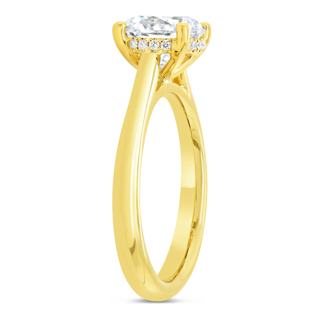 Uneek Timeless Collection Under-Halo Engagement Ring