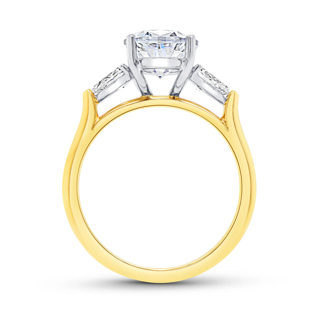 Uneek Timeless Collection Oval Shaped Engagement Ring