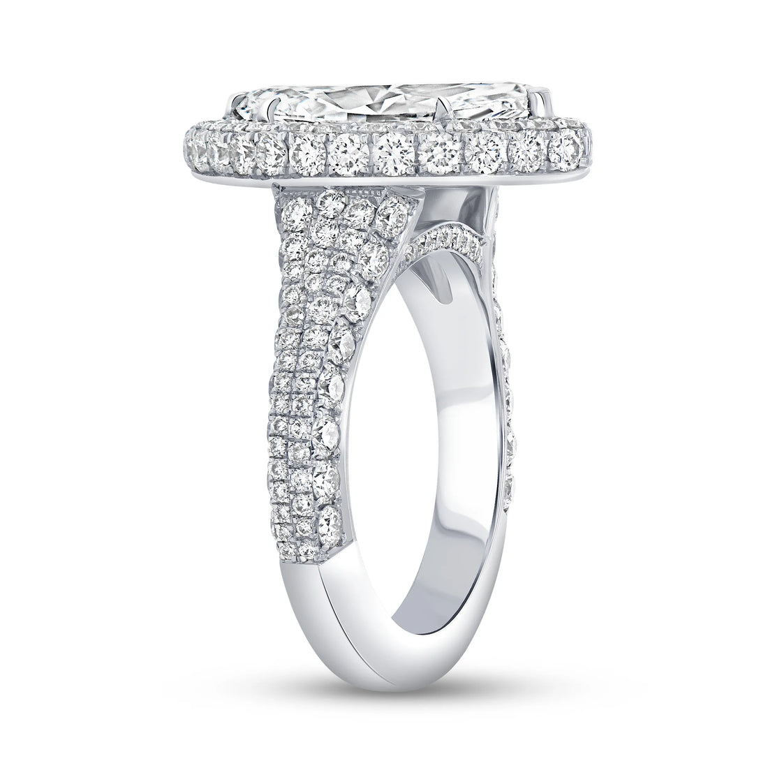Uneek Signature Collection Halo Marquise Diamond Engagement Ring