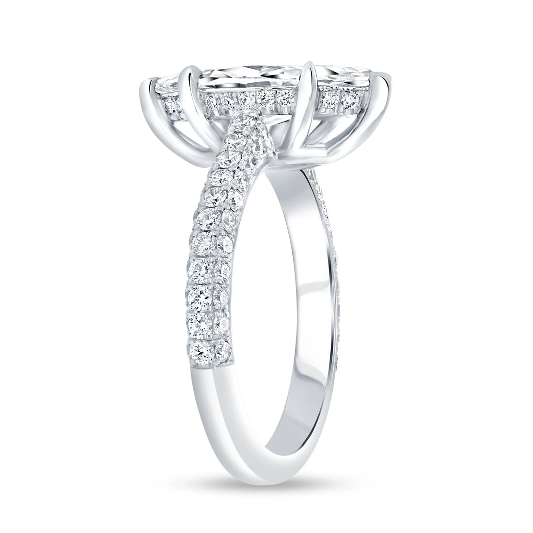 Uneek Signature Collection 3-Sided Marquise Diamond Engagement Ring
