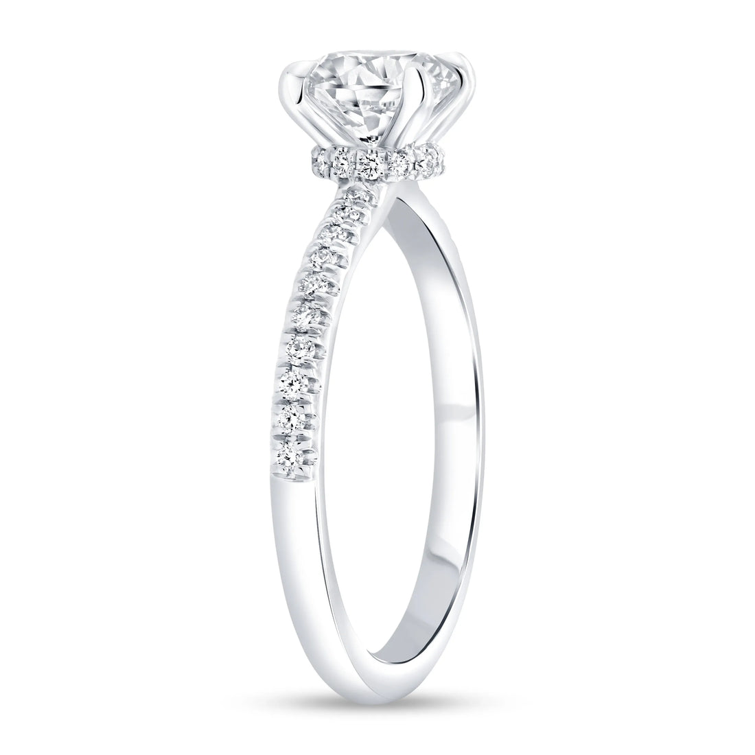 Uneek Timeless Collection Under-Halo Engagement Ring