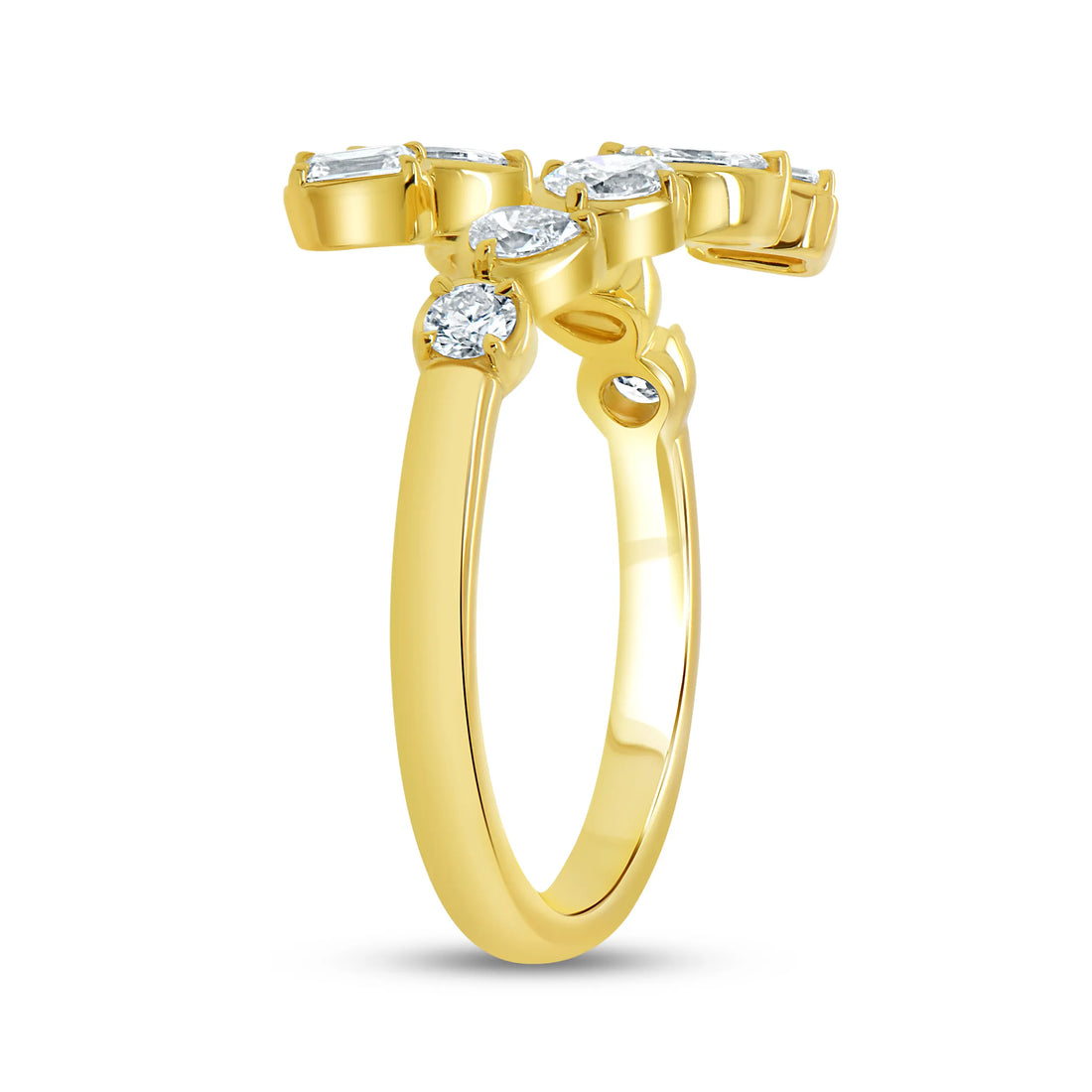 Uneek Alexandria Collection Bypass Fashion Ring