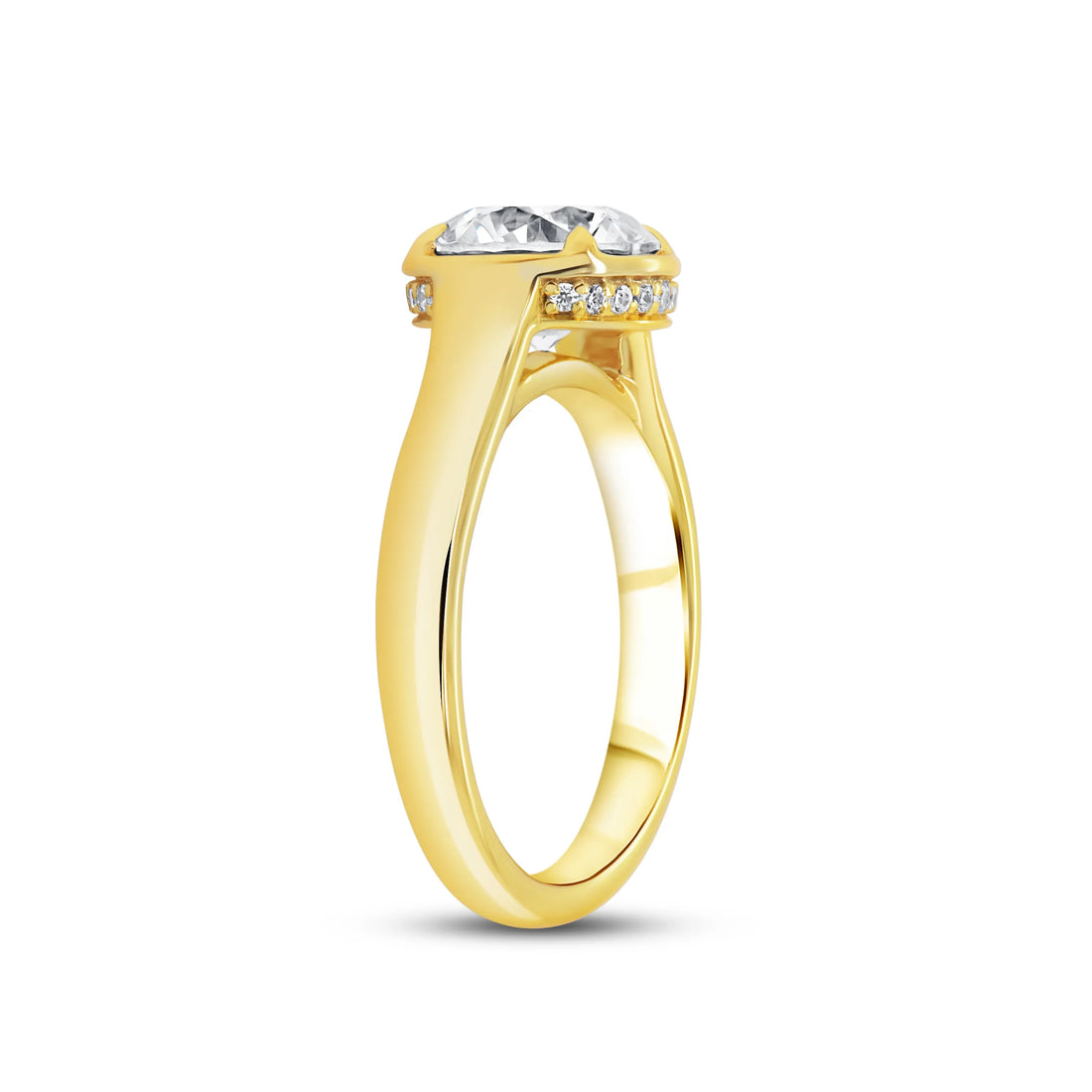 Uneek Alexandria Collection Halo Engagement Ring