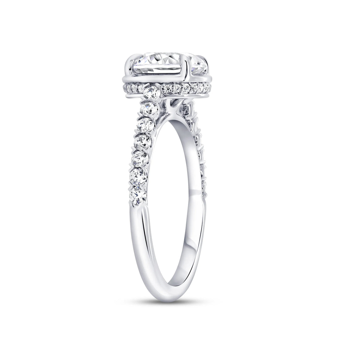Uneek Alexandria Collection Halo Round Engagement Ring