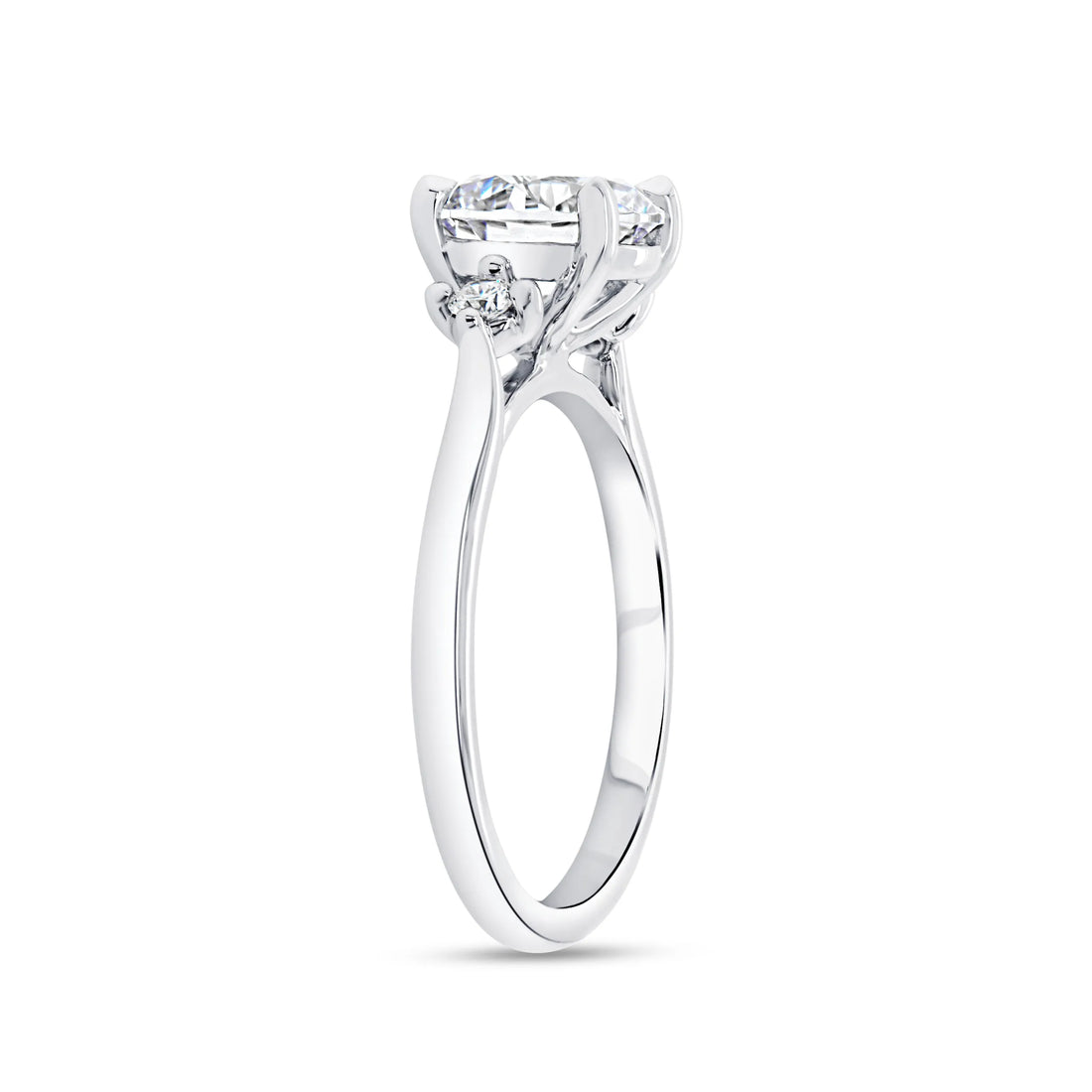 Uneek Timeless Collection Three-Stone Engagement Ring