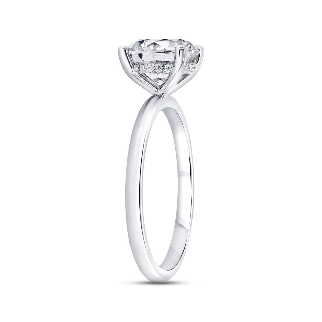 Uneek Timeless Collection Under-Halo Engagement Ring